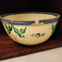blå grøn keramikskål gammelt lertøj 